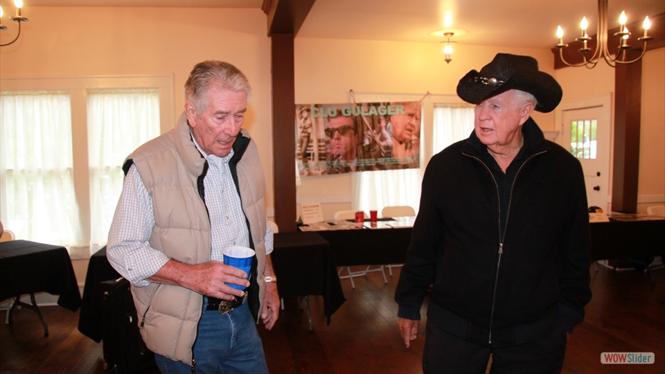 Bob and Clu Gulager before the festival starts